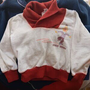 Vintage Boys 3 T-shirt Sesame Street Toddler Bert Disco Derby JCPenney 1970's